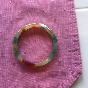 Jadite small slip on bangle